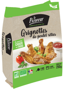 Grignottes de poulet roti bio - Le Picoreur