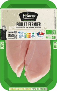 BLANC DE POULET BIO 150G - Acheter vos produits BIO en ligne - BBG