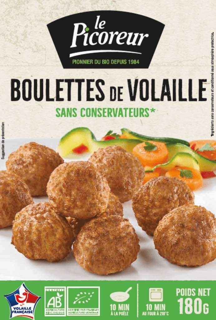 Boulettes de volaille sans conservateurs