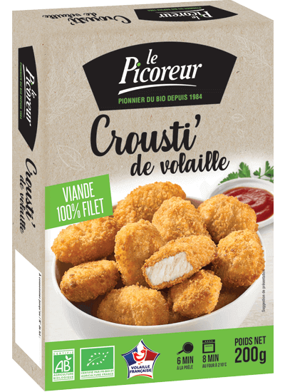 Pané de volaille bio, Crousti volaille - Le Picoreur