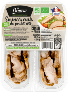 Eminces de poulet roti bio - Le Picoreur