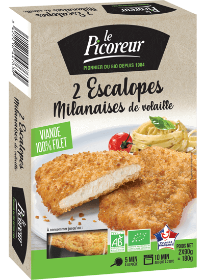 Escalope milanaise de volaille bio - Le Picoreur